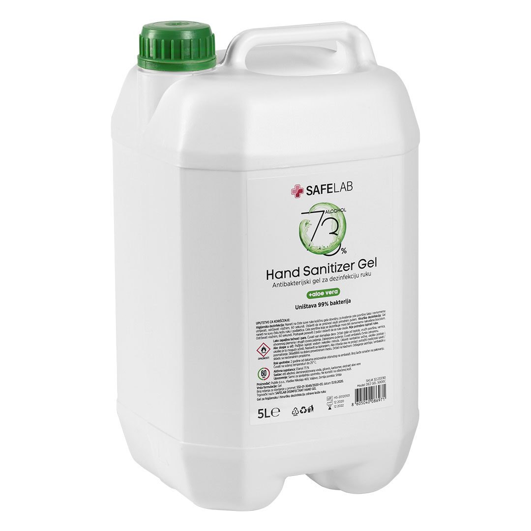 antibacterial gel for hand disinfection, 5 l