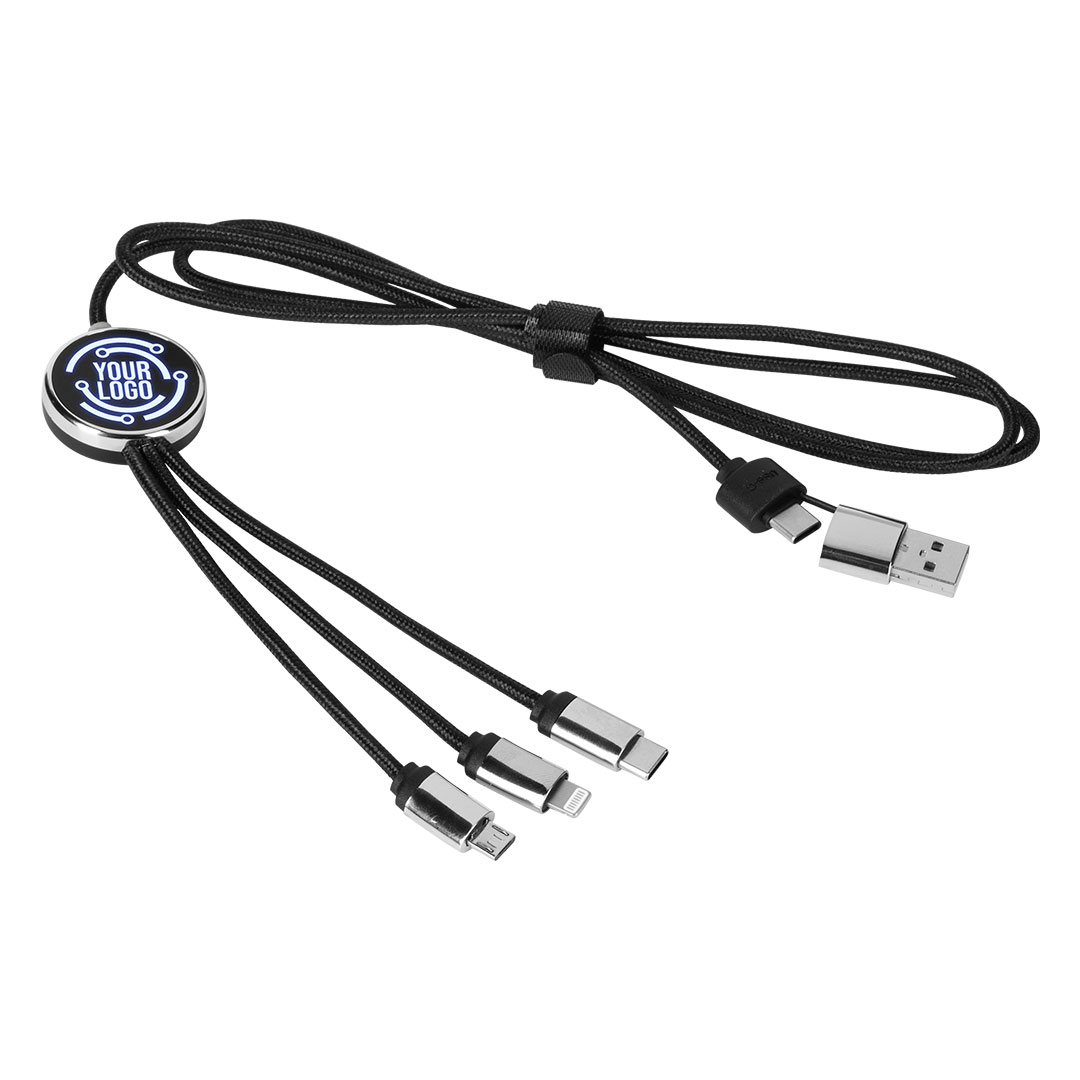 USB charging and data cable, 6 in 1