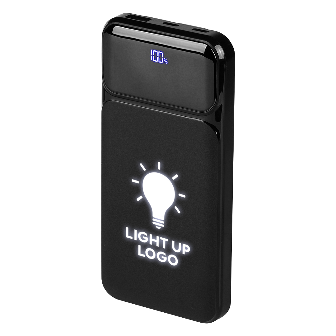 Light up power bank, 10.000 mAh