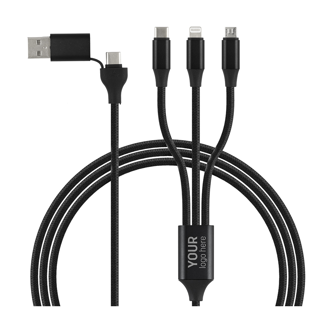 USB / Type-C charging and data cable, 6 in 1, 60W