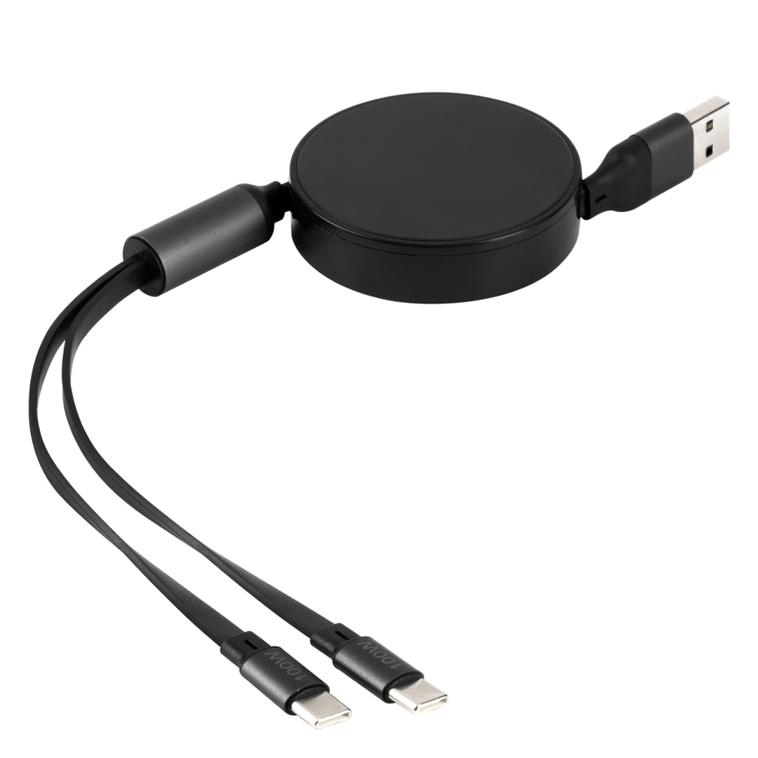 USB / Type-C charging and data cable, 2 in 1, 100W