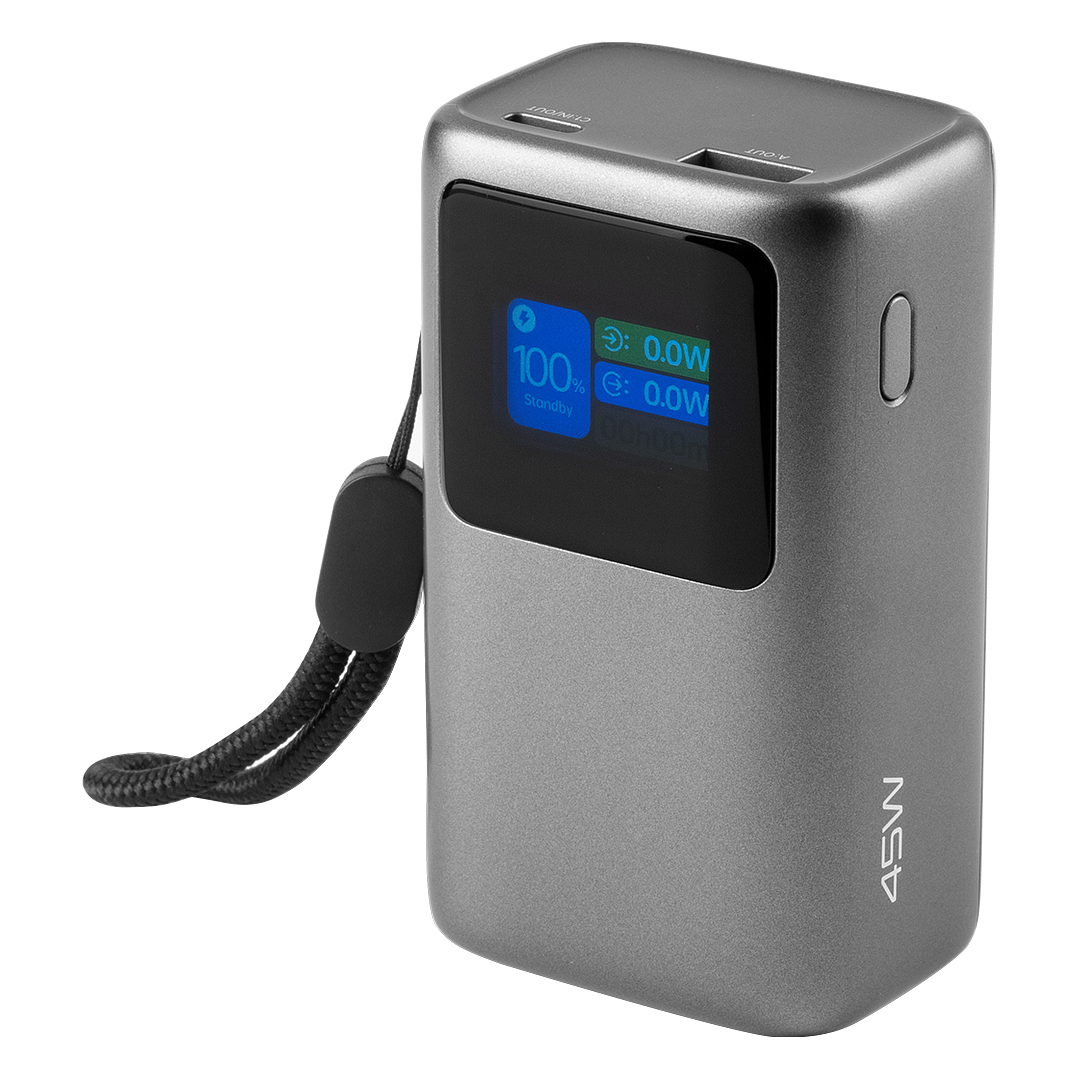 Power bank, 10.000 mAh, 45 W